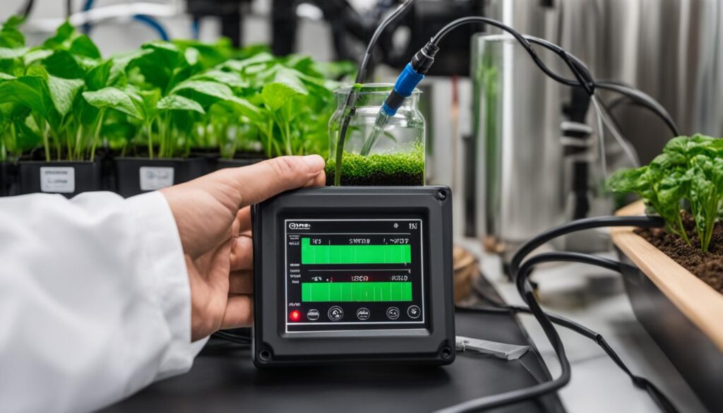 Calibrating a pH sensor in a hydroponic system