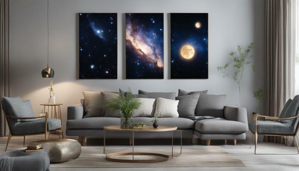Celestial wall art prints