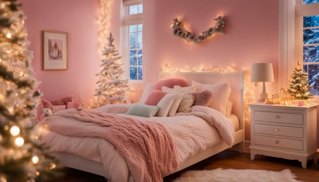 Christmas Lights in Little Girl's Bedroom
