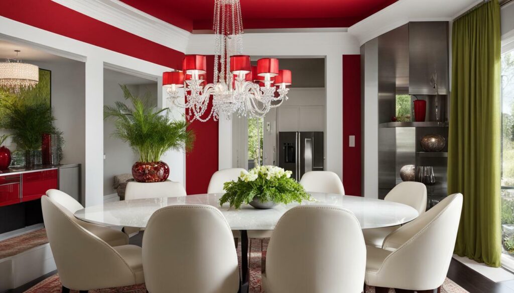 Formal Dining Room Bright Accents