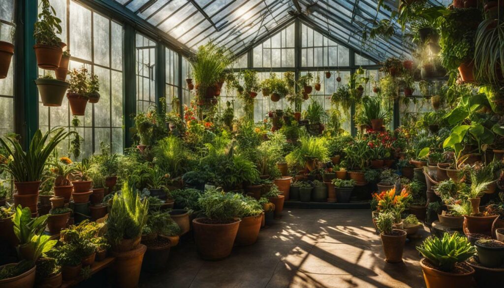 Greenhouse plants