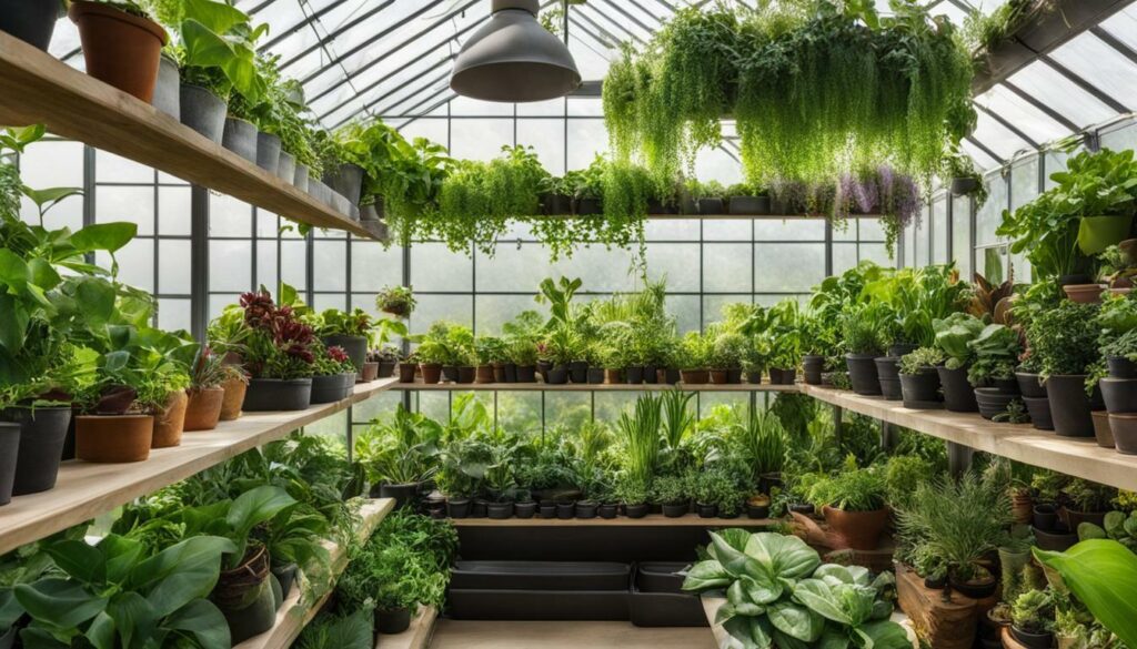 Indoor plants for a beautiful greenhouse display