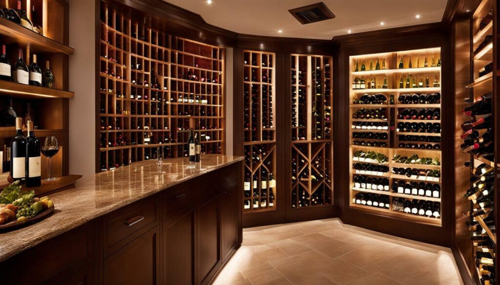 Innovative wine cellar lighting