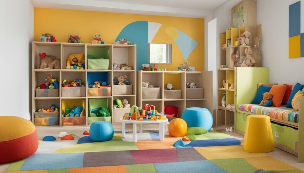 Organizing children's playroom