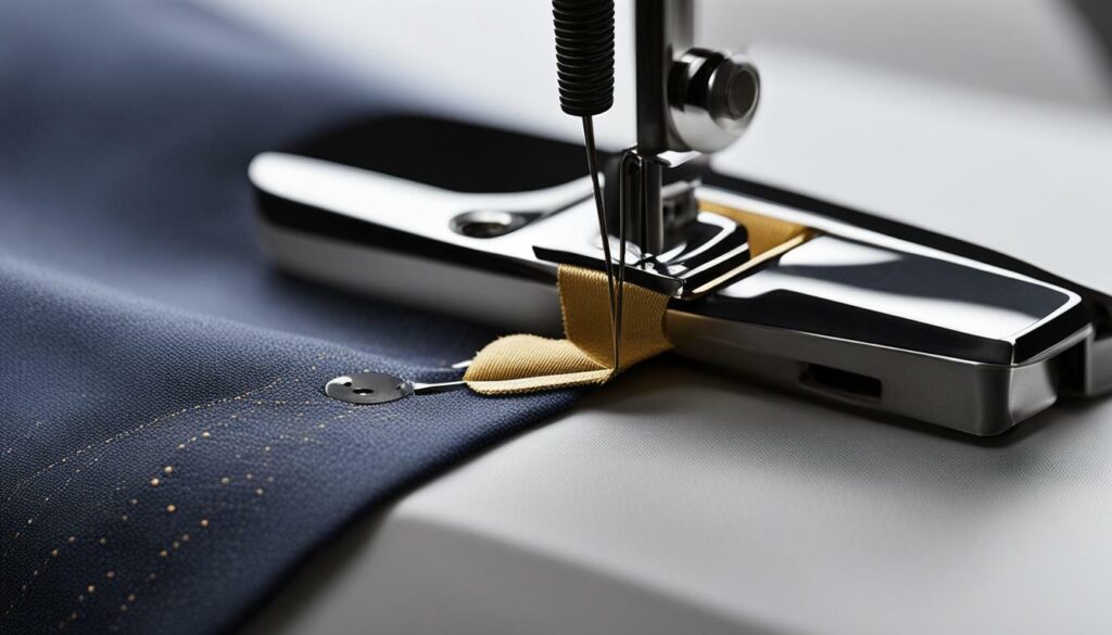 Professional buttonhole sewing