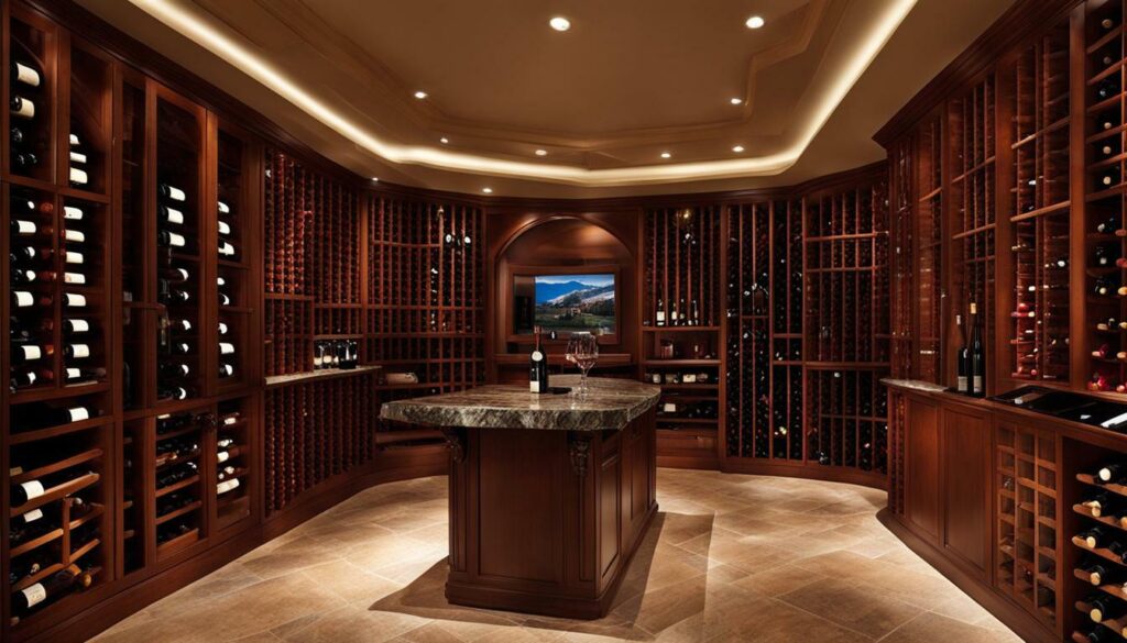 Stylish wine cellar decorations