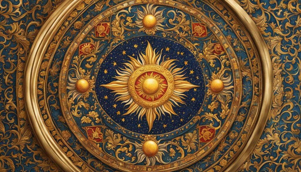 Sun and star motifs in European art