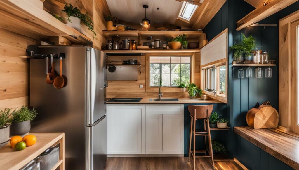 Tiny house kitchen interior design