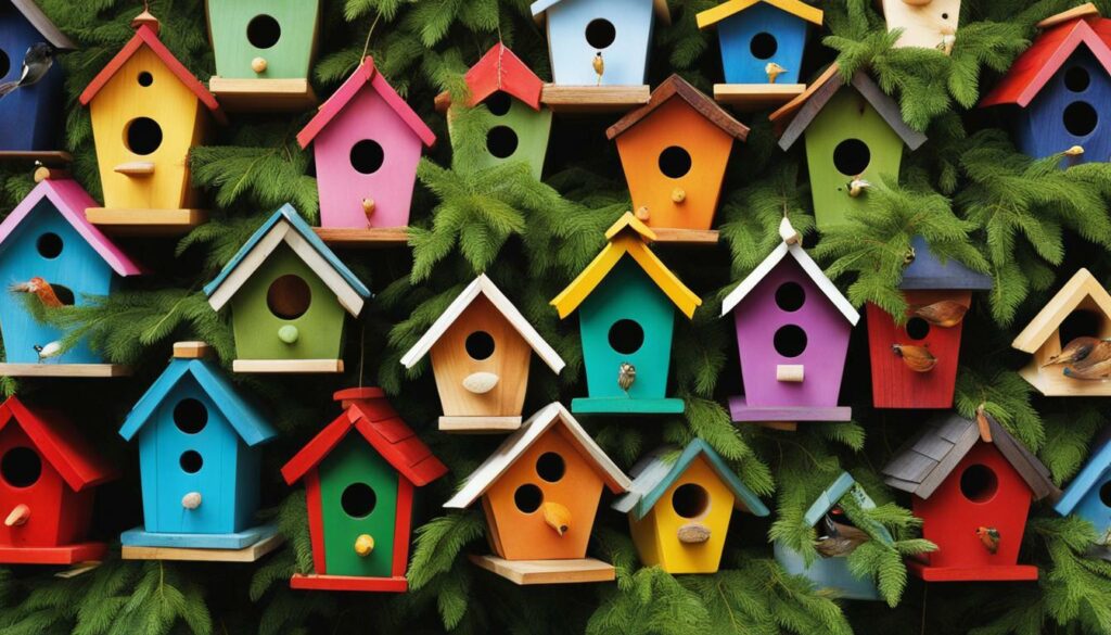Wood bird houses