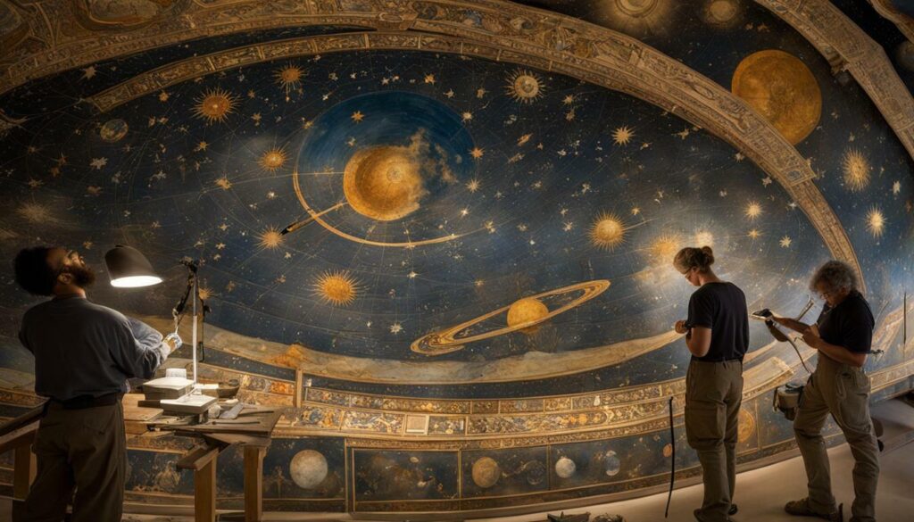 ancient celestial mural restoration