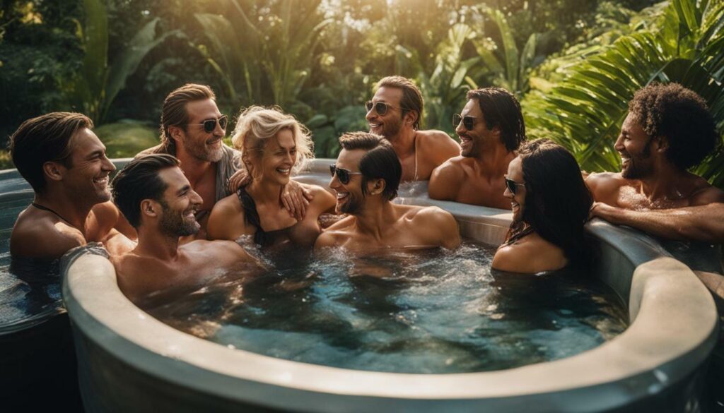 celebrities and cold plunge tub therapy image
