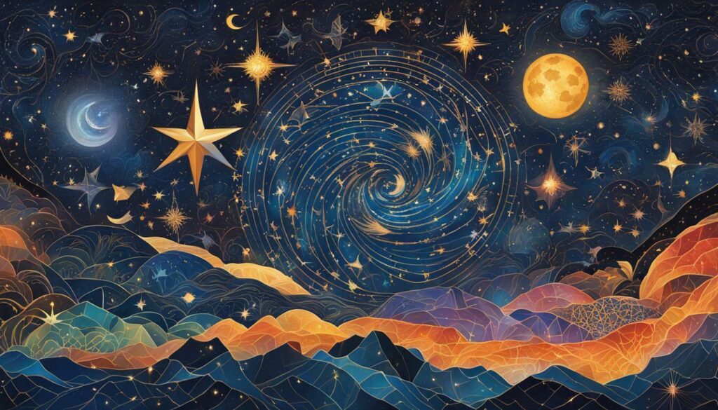 celestial patterns in mythology and religion