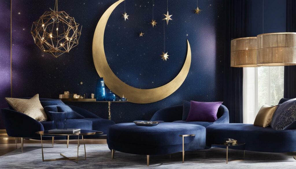 celestial-themed furniture and accessories