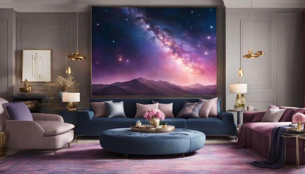 celestial wall art for meditation and relaxation spaces