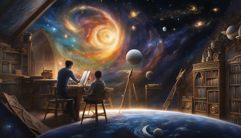 celestial wall art painter