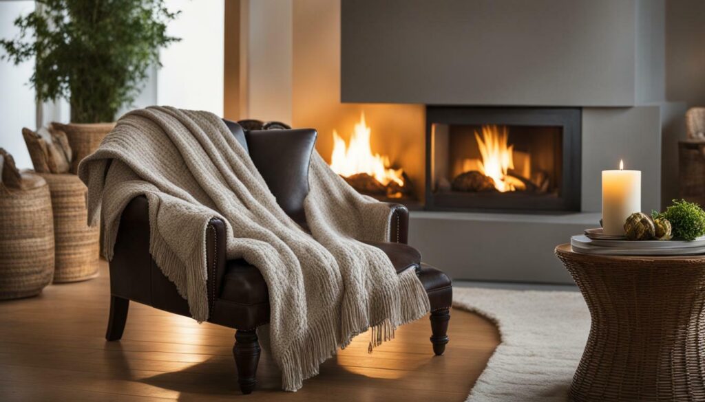cozy blankets and throws