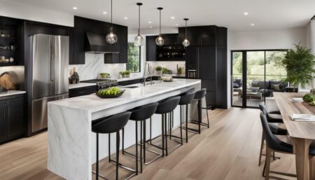 decor ideas for open kitchens