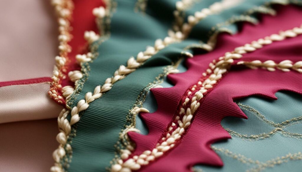 decorative sewing seams