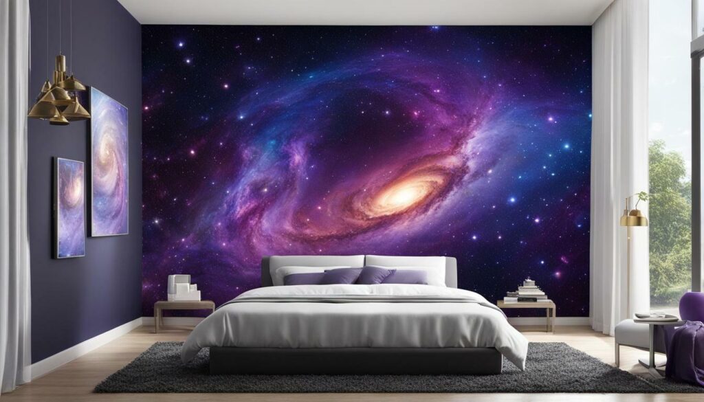 diy galaxy wall mural