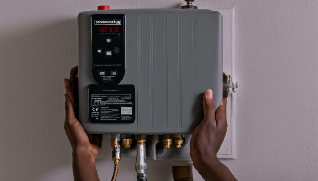 electric tankless water heater installation