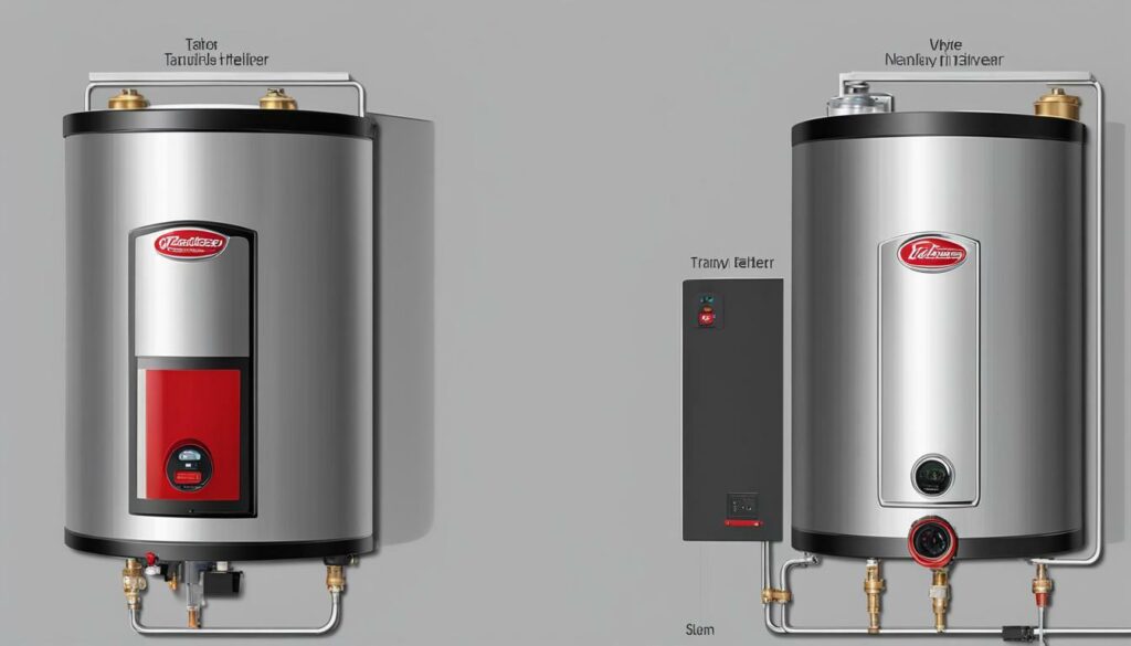 electric tankless water heater vs traditional tank comparison