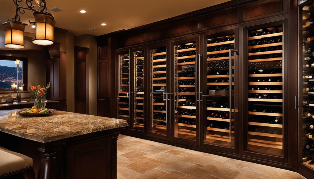 elegant wine cellar design