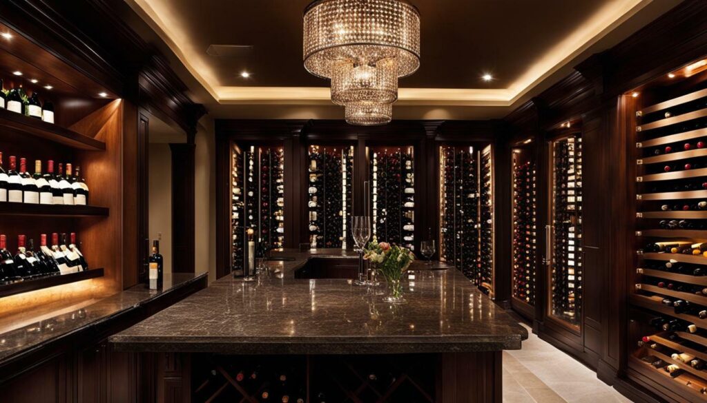 elegant wine cellar design