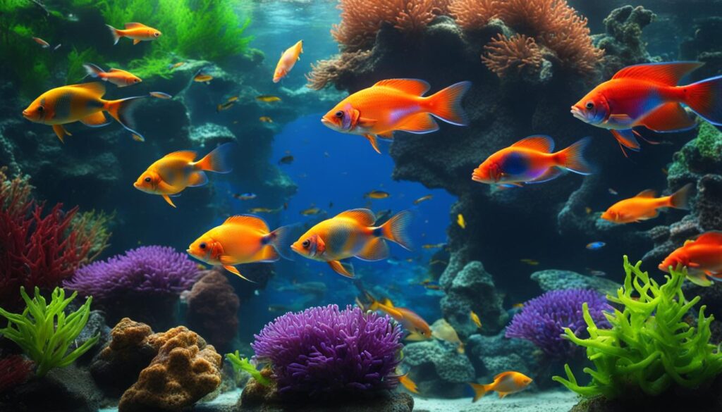 fish behavior in aquariums