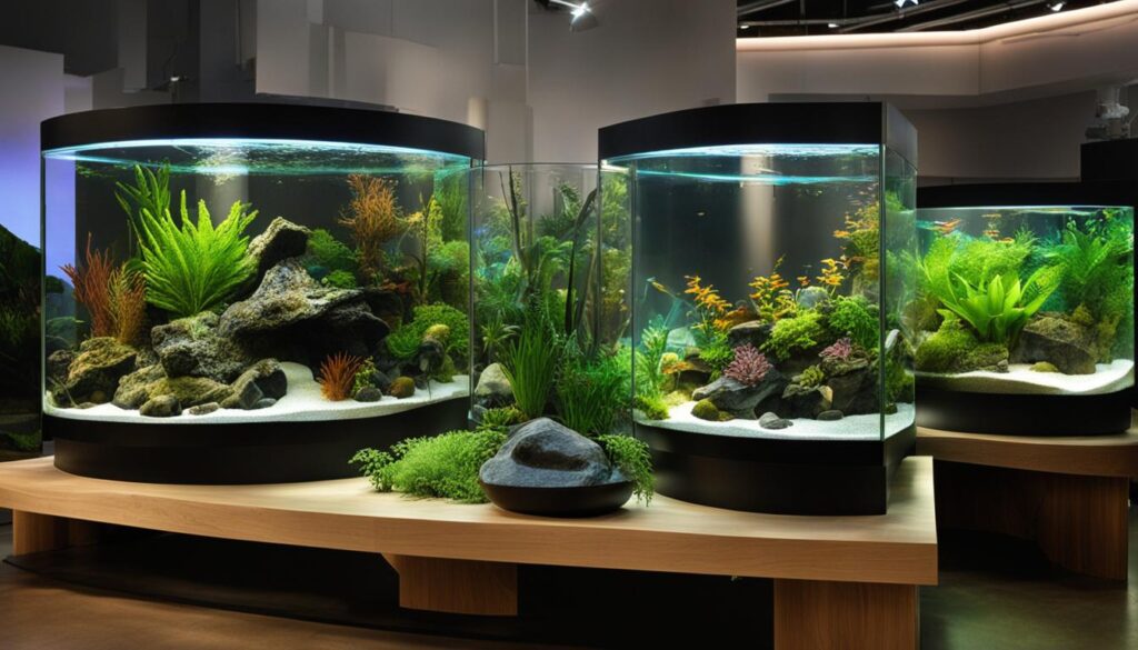 glass aquariums