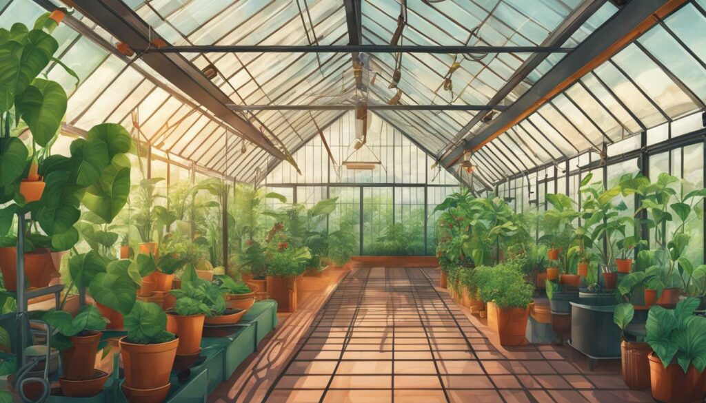 greenhouse temperature and humidity control