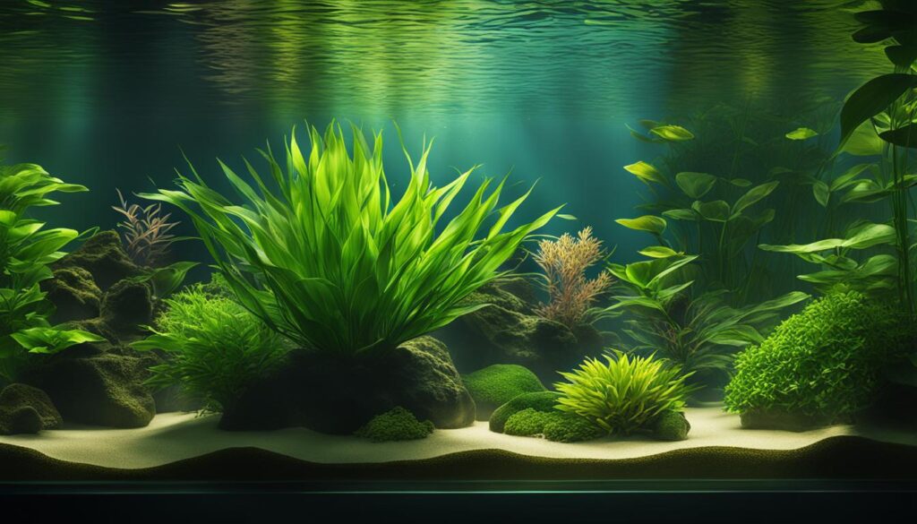 growing plants in aquarium