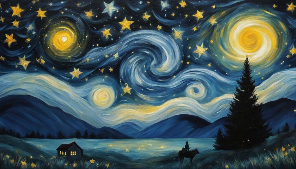handmade starry night canvas
