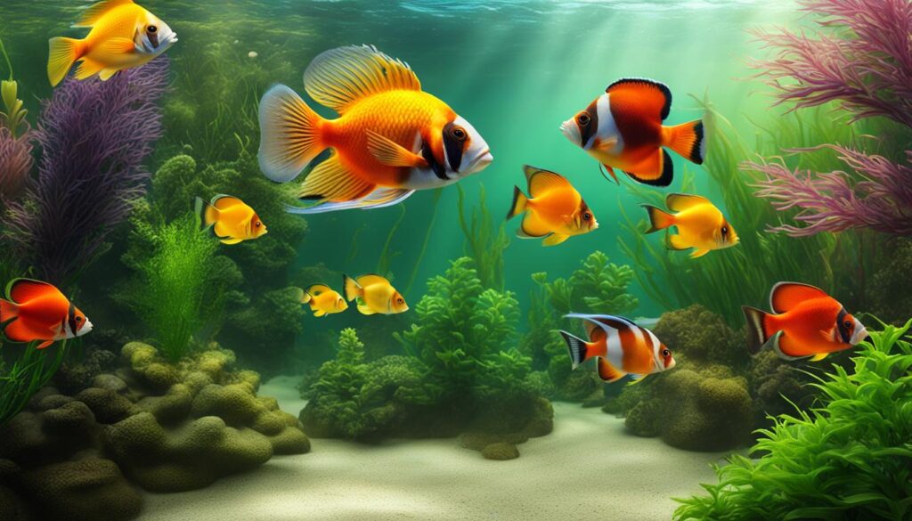 healthy fish tank environment