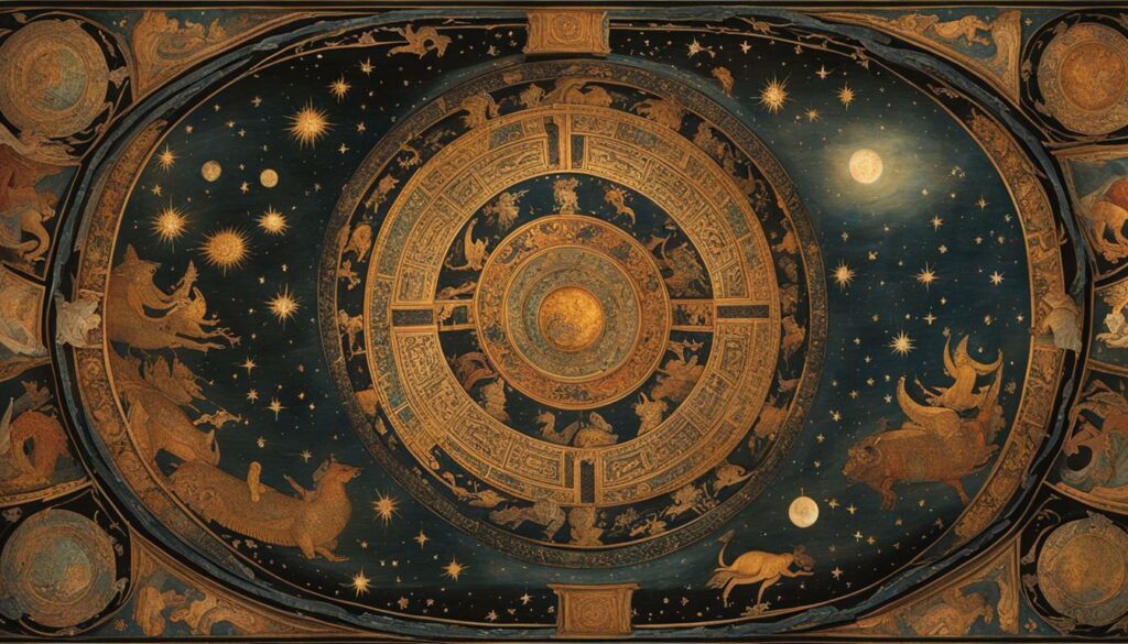 historical celestial wall paintings