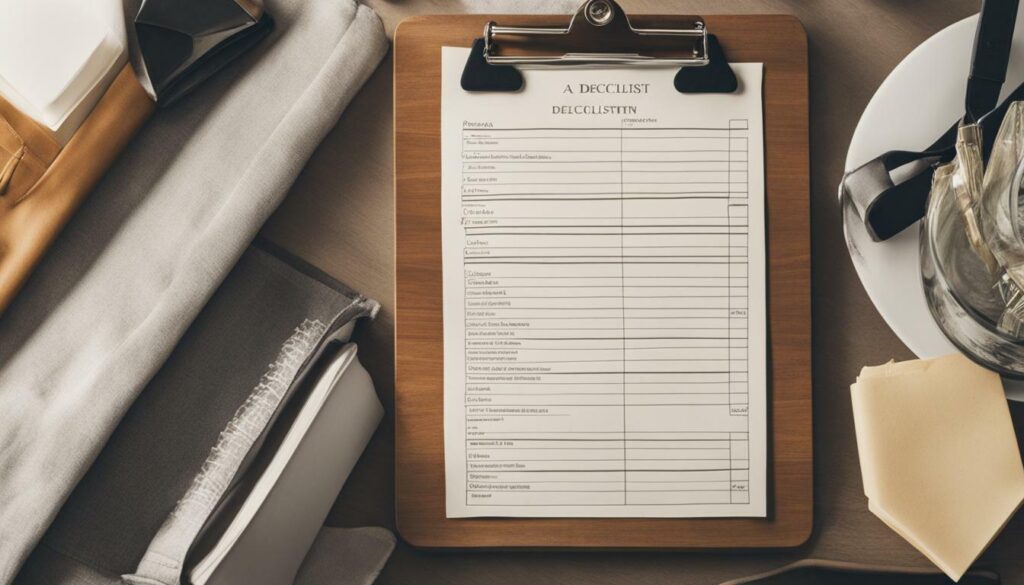 home decluttering checklist