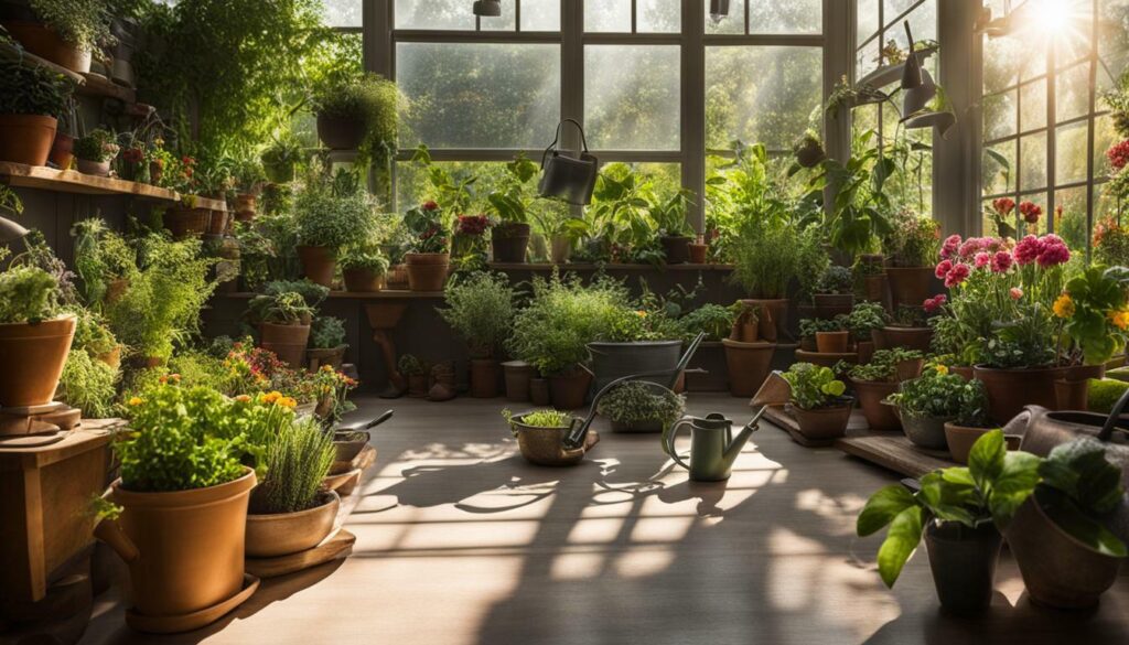 indoor greenhouse garden