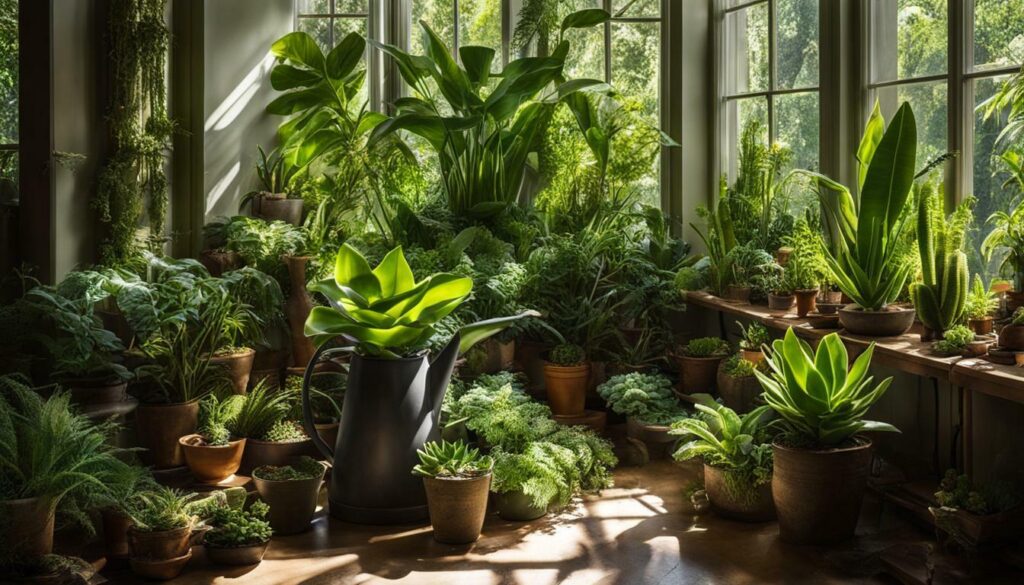 indoor greenhouse plants