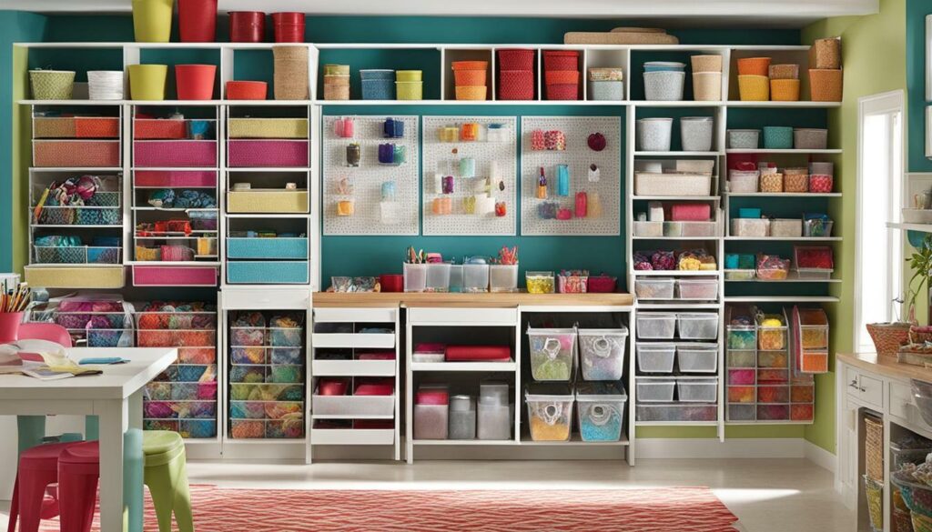 inexpensive craft room storage ideas