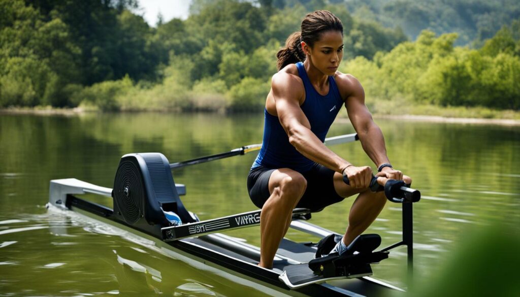 knee-friendly rowing workouts