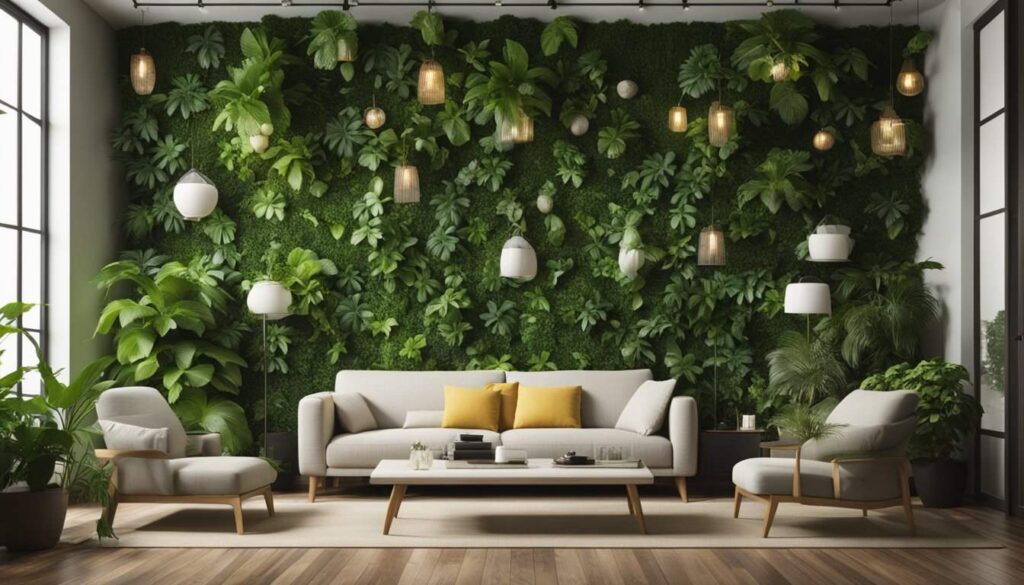 Living Room Green Wall