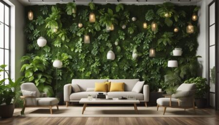 Living Room Green Wall