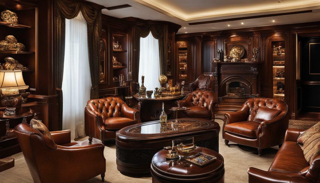 luxury cigar room accessories