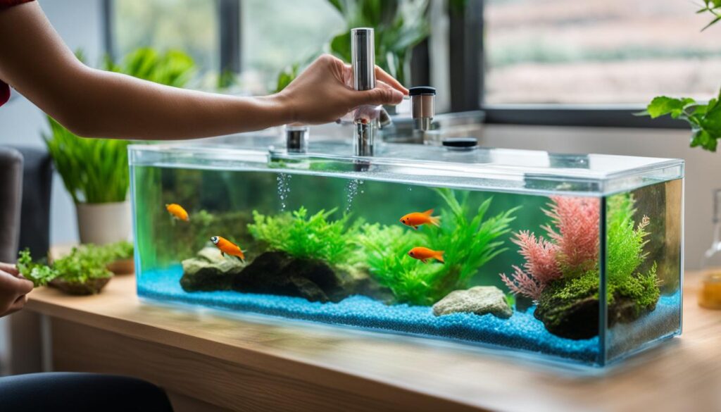 maintaining water quality in fish tank