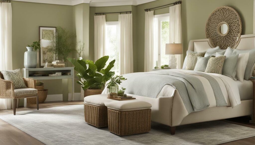 master bedroom with plant