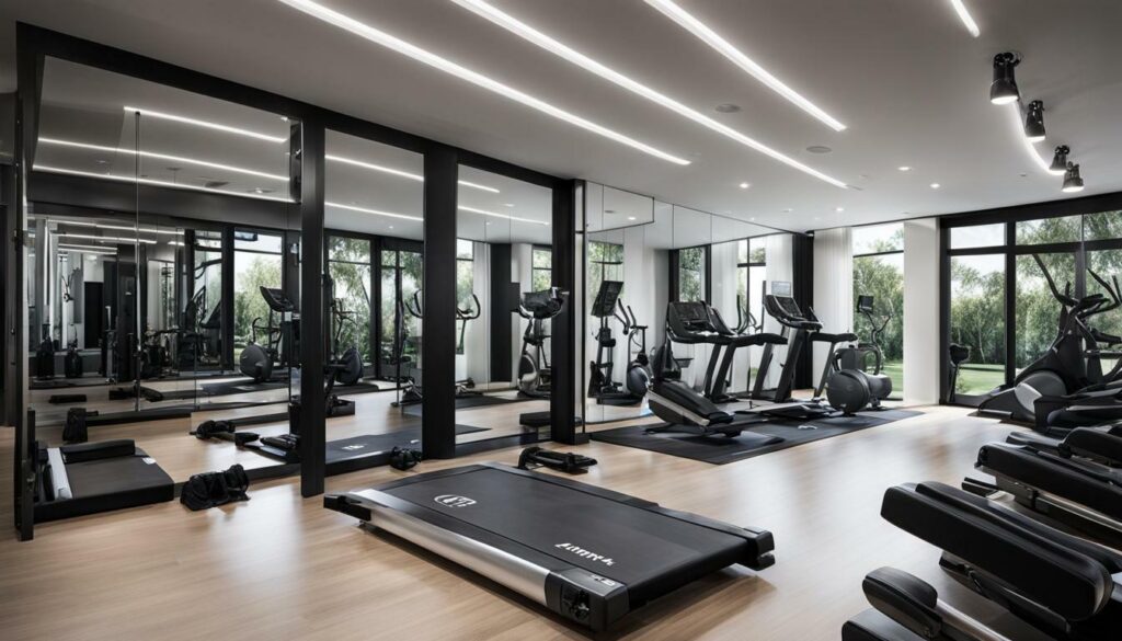 modern gym room designs