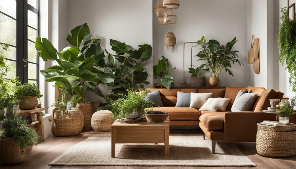 plants in home decor
