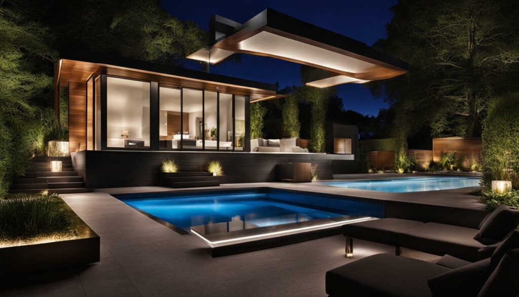 pool house lighting ideas