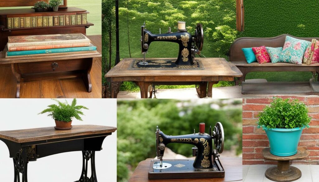 repurposed sewing machine ideas