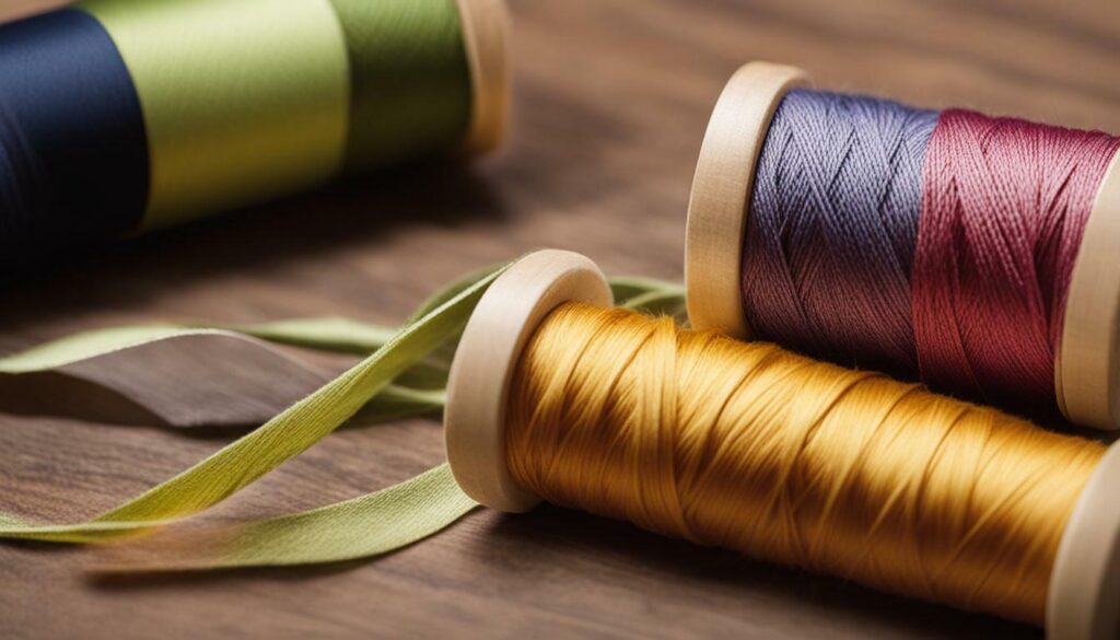 sewing cotton with natural fiber thread