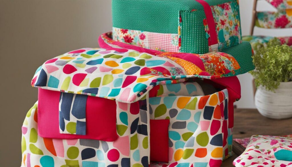 sewing machine cover with bright colors